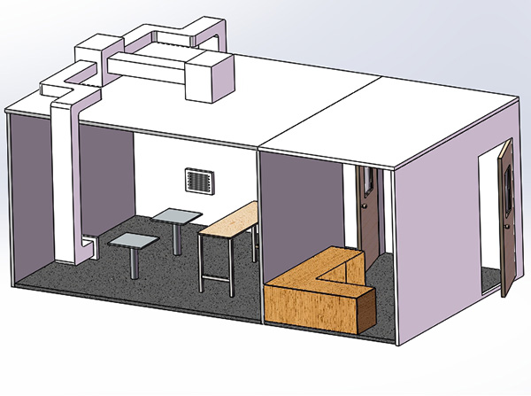 便攜式家用室內(nèi)空氣凈化器性能測(cè)試艙